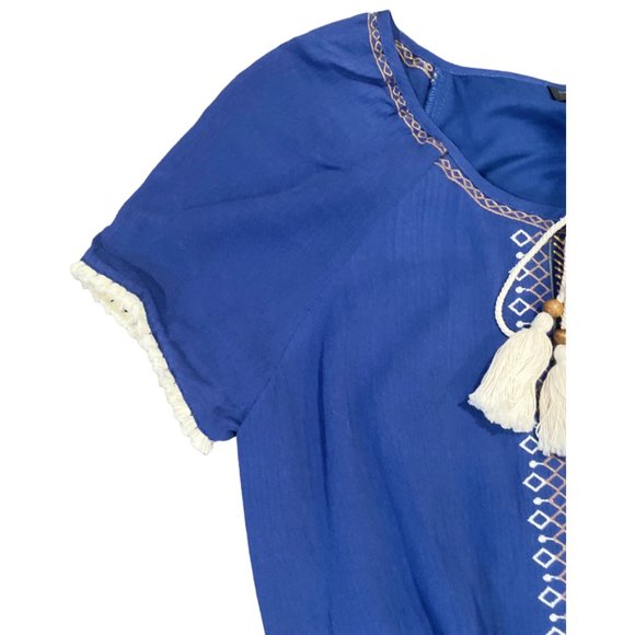 Spencer Jeremy Indigo Blue Romper Shorts, Size 4 - Picture 6 of 9